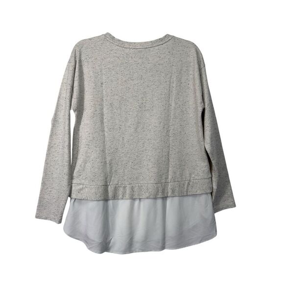 Nwt Ann Taylor LOFT Speckled Sweater in Light Grey with 3/4 Sleeves, Size small - Picture 9 of 12